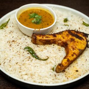 Fish , Zeera Rice & Daal